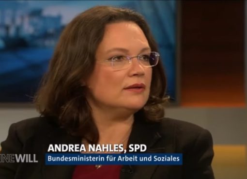 Bundesministerin für Arbeit und Soziales Andrea Nahles (SPD) bekommt bei Anne Will die Leviten gelesen: Renten-Sauerei 11/2016