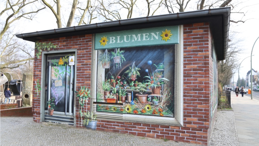 Trafohaus: Blumenladen