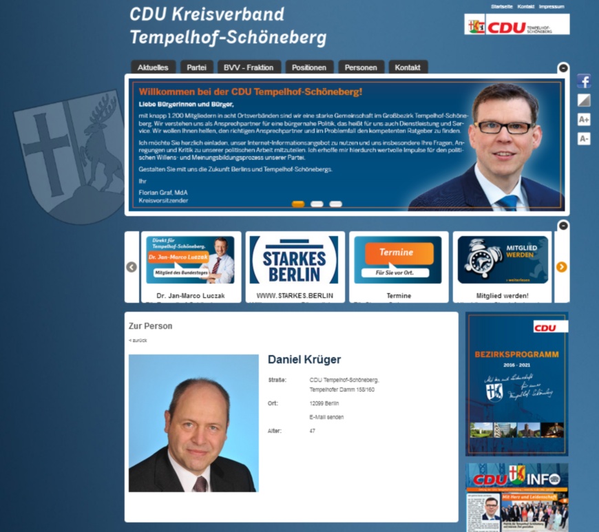 Screenshot CDU Tempelhof-Schöneberg