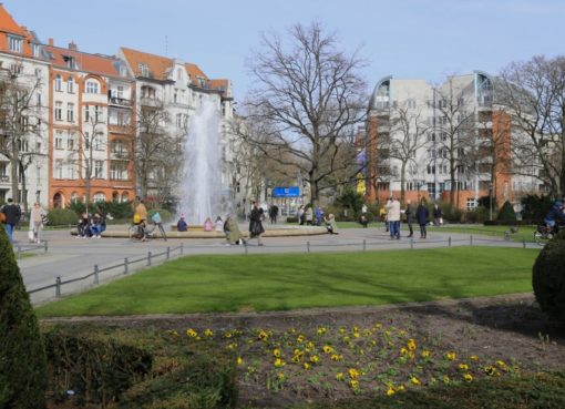 Viktoria-Luise-Platz mit Fontäne