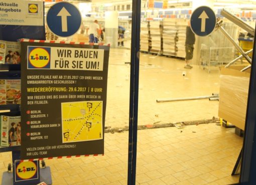 Lidl-Filiale im Umbau