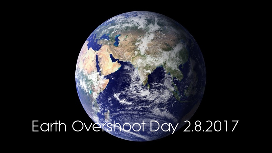 Earth Overshoot Day 2.August 2017