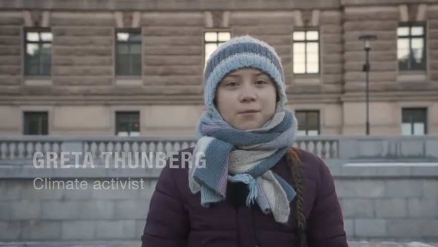 Greta Thunberg in Davos