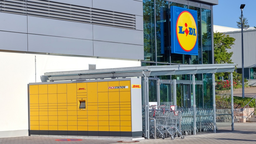 Lidl mit DHL-Packstation