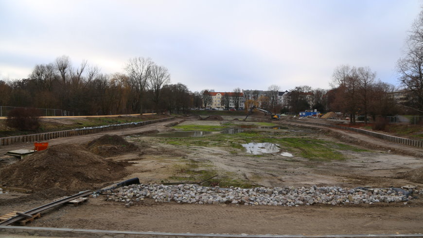 Baustelle des Blümelteich