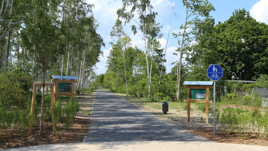 Mauerweg in Pankow: Start an der Klemkestraße - Foto:m/s