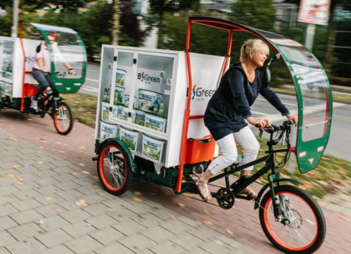 Brillux liefert per E-Lastenfahrrad