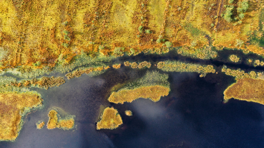 Bagno Kusowo und Slowinski-Nationalpark (Polen) aus der Vogelperspektive