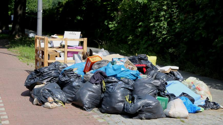 Wilde Abfall-Ablagerung Rixdorfer Straße