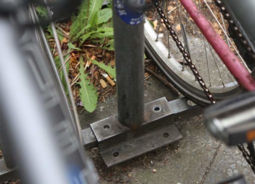 Nicht diebstahlsicher: Fahrrad-Bügel