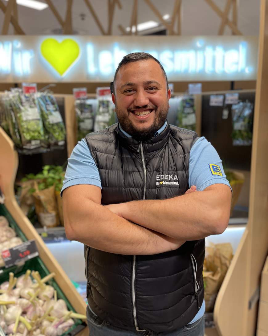 EDEKA-Kaufmann: Sinan Yaras in Mariendorf - Foto: EDEKA Verbund