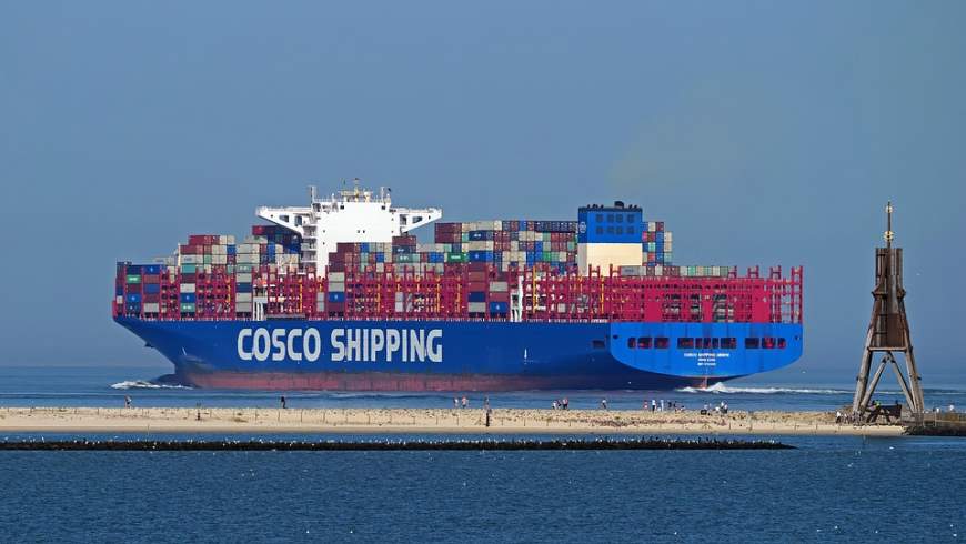 COSCO-Container-Frachtschiff