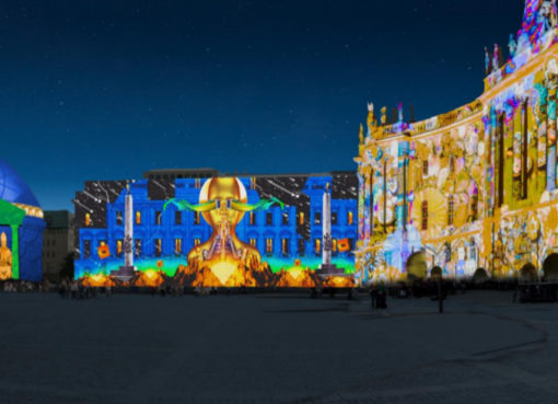 Der Bebelplatz beim Festival of Lights 2018