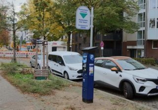 Gebührenpflichtige Parkzone in Tempelhof