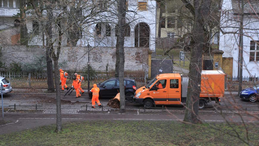 Reinigungstrupp der Berliner Stadtreinigung