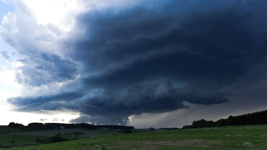 Unwetterwarnung vor Starkregen und Hagel