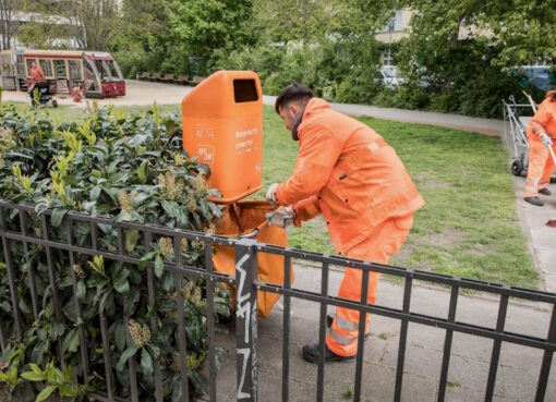 BSR-Reinigungskräfte im Einsatz