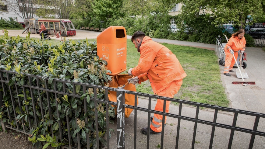 BSR-Reinigungskräfte im Einsatz