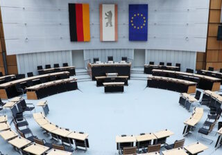 Plenarsaal im Berliner Abgeordnetenhaus