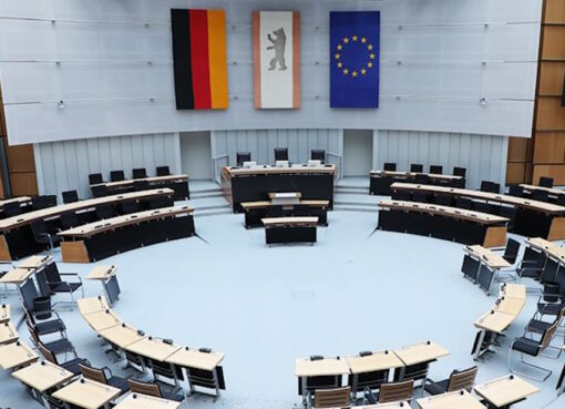 Plenarsaal im Berliner Abgeordnetenhaus