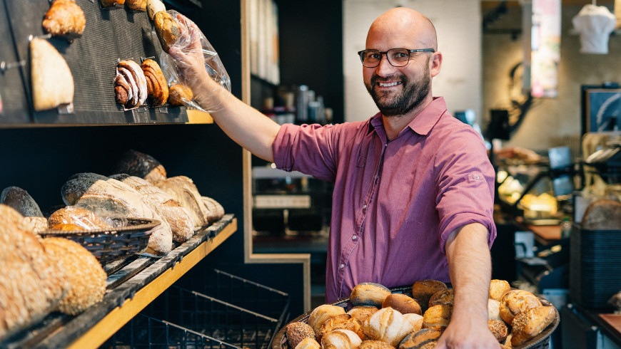 Frische Brötchen von Bäckerei Junge.