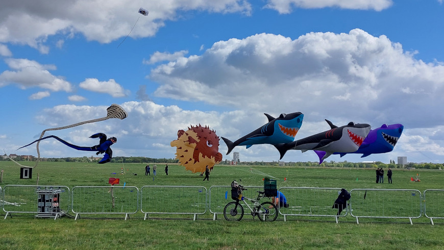Drachenfest auf dem Tempelhofer Feld